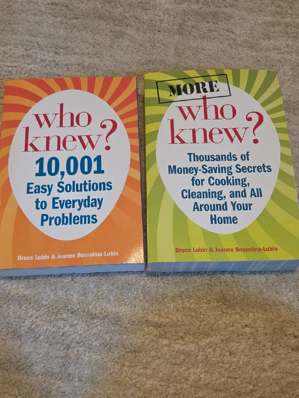 who knew? Home Solutions Book Set in Orange & Green -